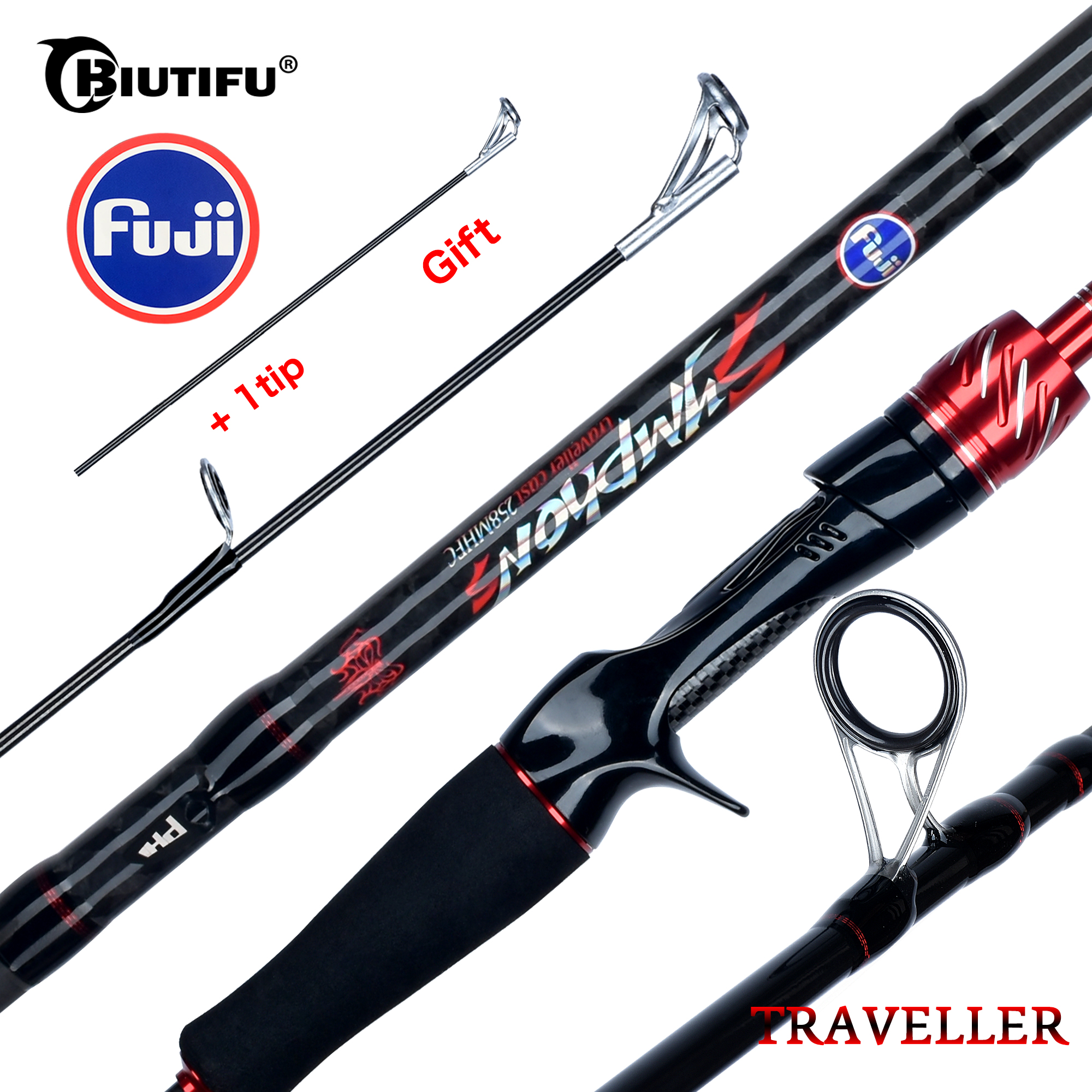 BIUTIFU Spinning Casting Fuji  - Fishing Rod Surf ulasan dan harga