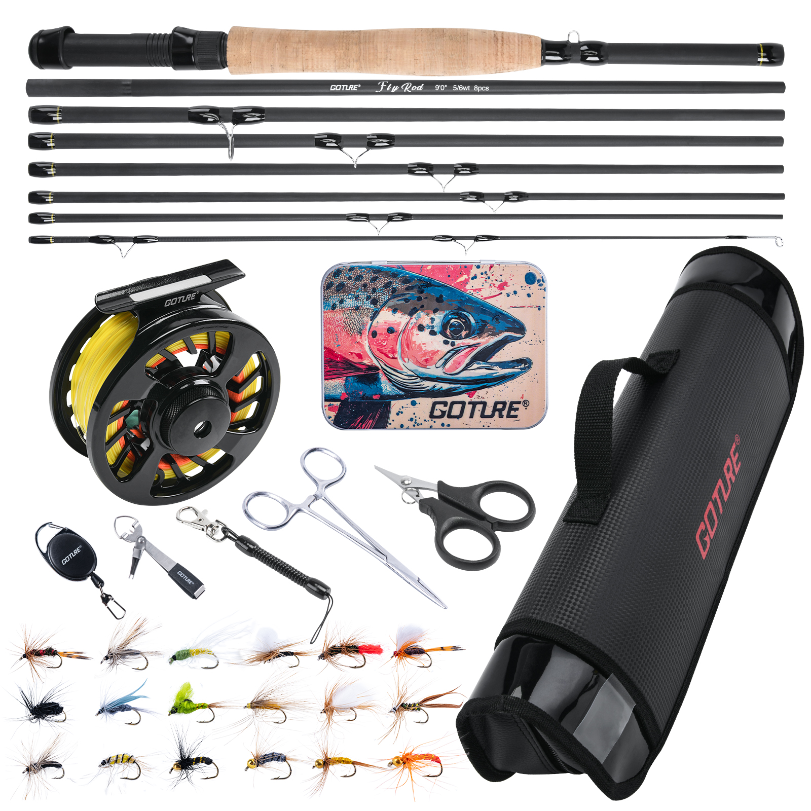 Goture Fly Fishing Rod and Ree - Fishing Rod Fly ulasan dan harga