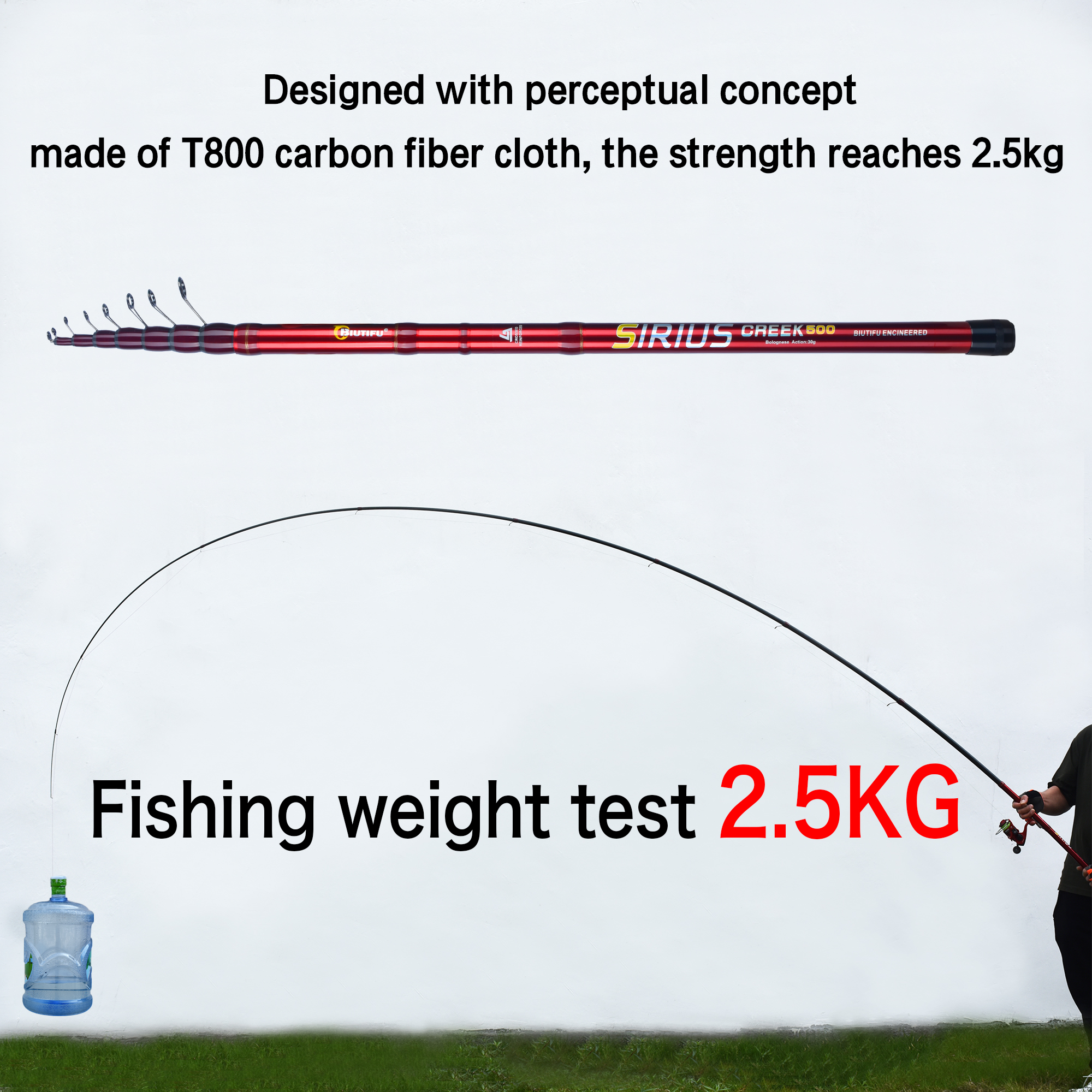 BIUTIFU Telescopic Bolognese F - Fishing Rod Surf ulasan dan harga