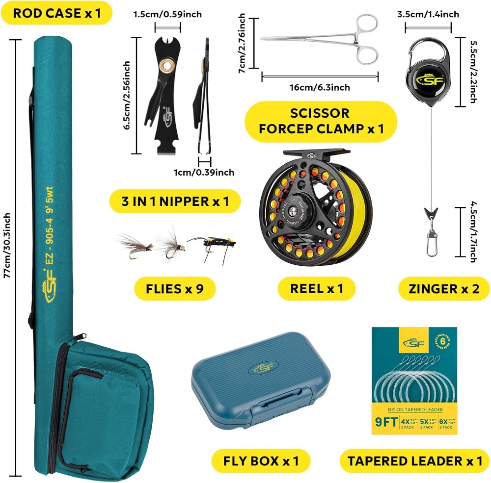 Fly Fishing Rod Combo Starter  - Fishing Rod Carbon Fiber ulasan dan harga