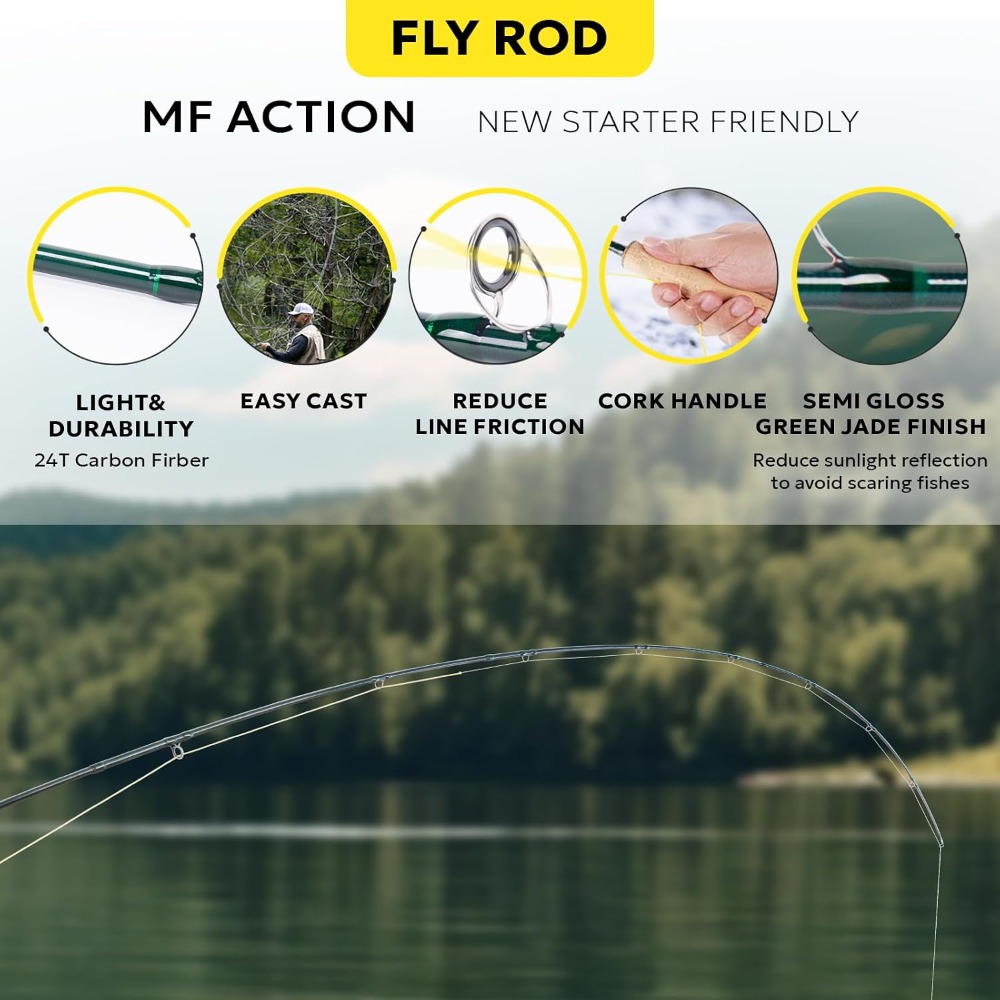 Fly Fishing Rod Combo Starter  - Fishing Rod Carbon Fiber ulasan dan harga