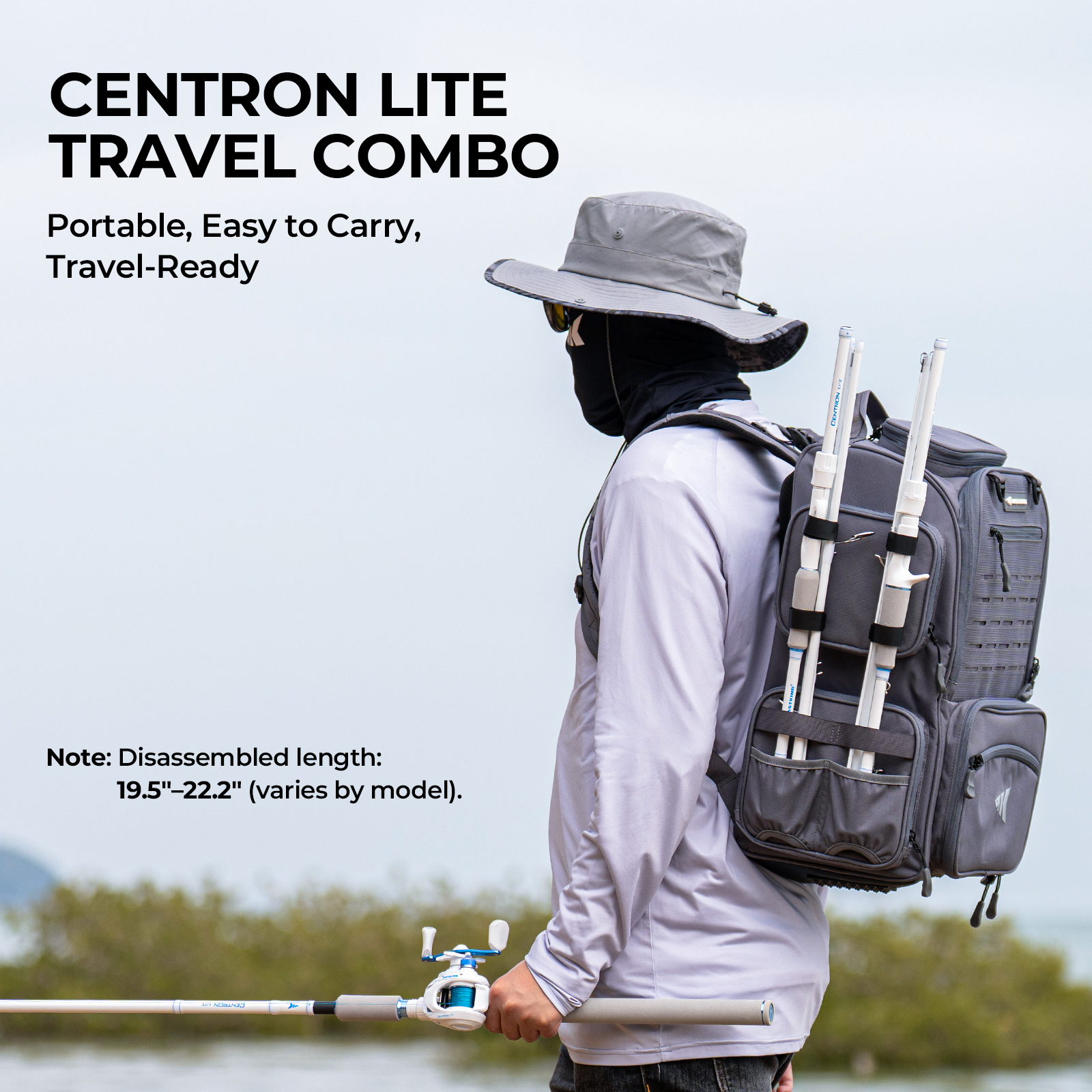 KastKing Centron Lite Travel C - Fishing Rod Combo ulasan dan harga