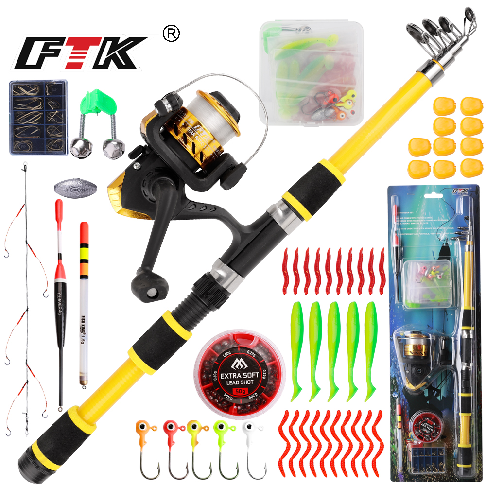 FTK 1.8m Fishing Rod and Reel  - Fishing Rod Carbon Fiber ulasan dan harga