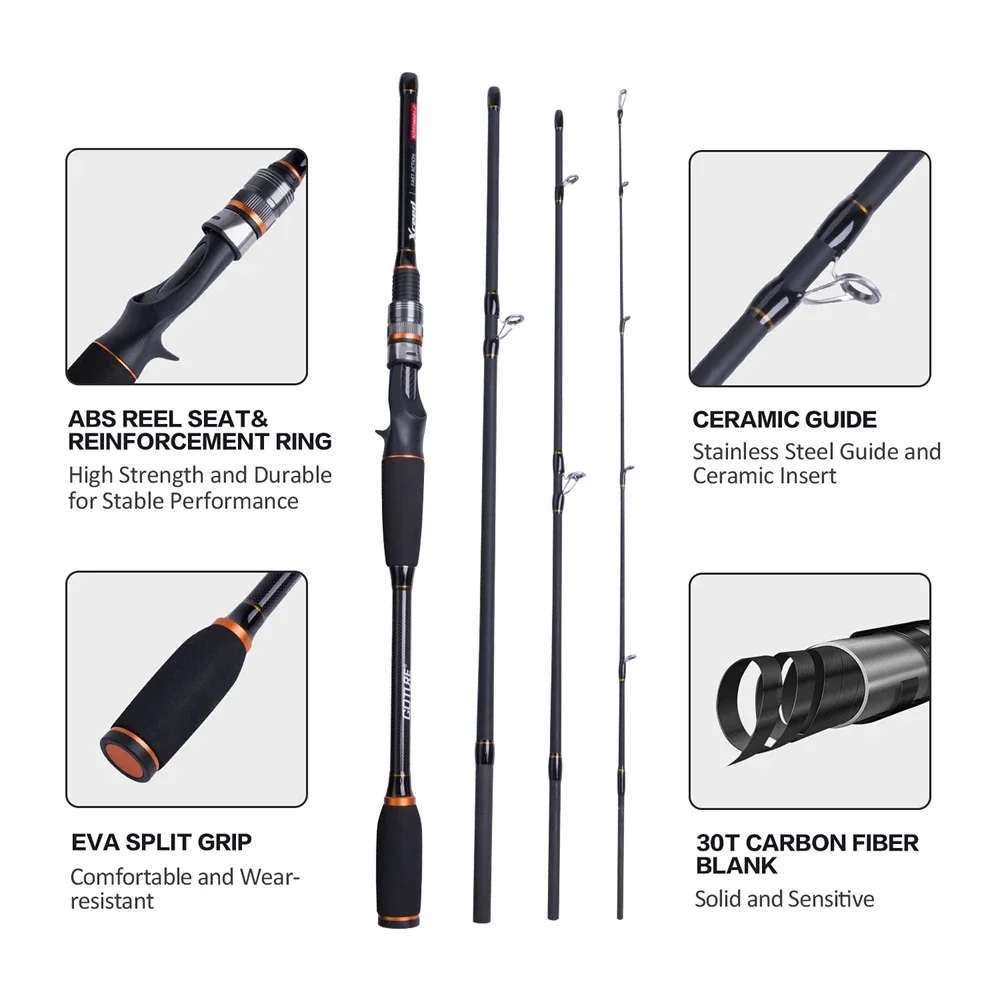 Goture Xceed 4 Setions Travel  - Fishing Rod Surf ulasan dan harga