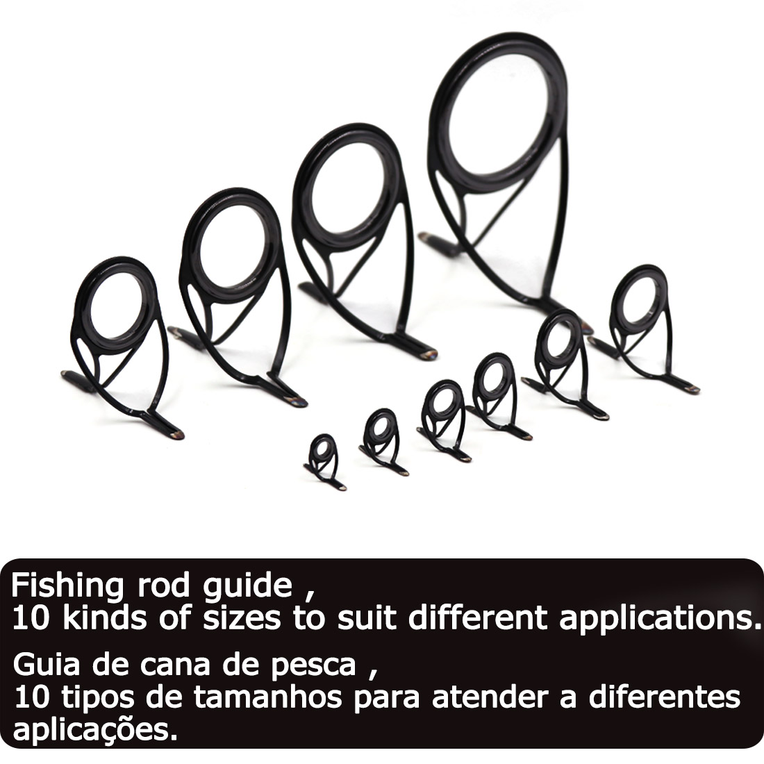 9KM OB Curved Rod Guide Kit 10 - Fishing Rod Casting ulasan dan harga