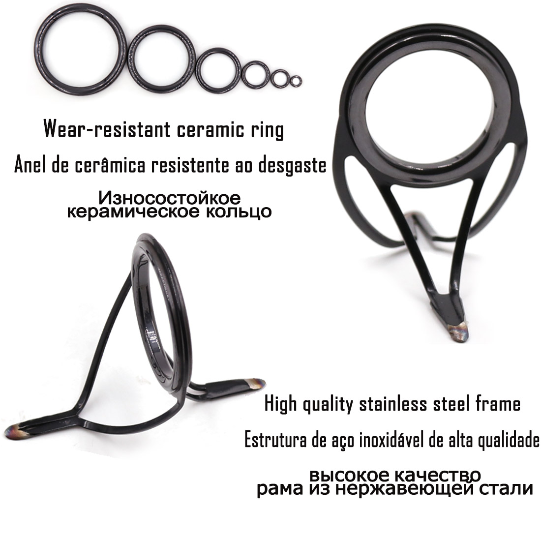 9KM OB Curved Rod Guide Kit 10 - Fishing Rod Casting ulasan dan harga