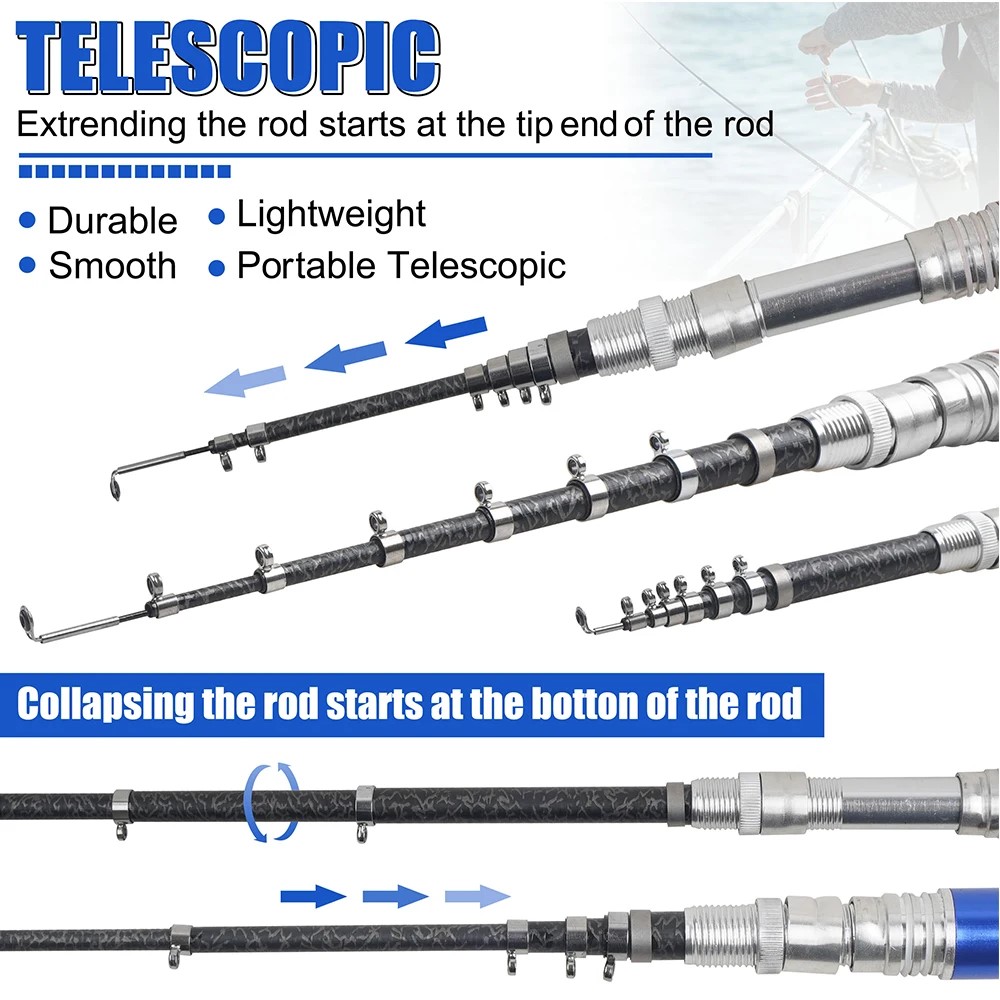 1.6m/1m Pocket Pen Fishing Rod - Fishing Rod Ice ulasan dan harga