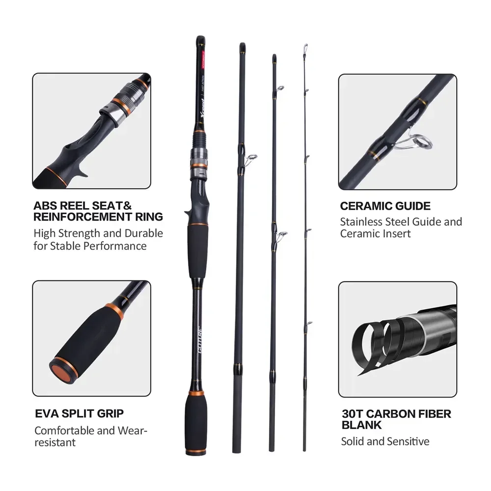 Goture Xceed 4 Setions Travel  - Fishing Rod Surf ulasan dan harga
