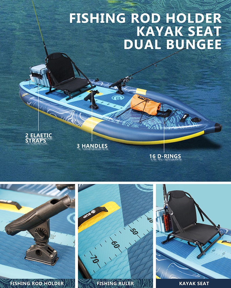 Three Air Chamber Inflatable F - Fishing Rod Boat ulasan dan harga