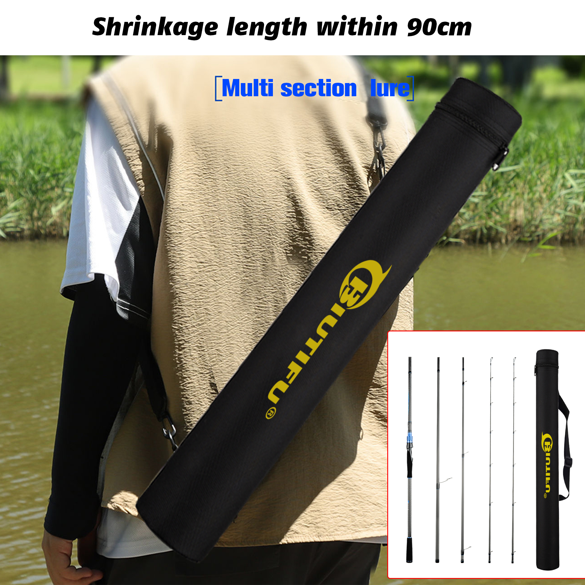 BIUTIFU Casting Spinning Lure  - Fishing Rod Surf ulasan dan harga
